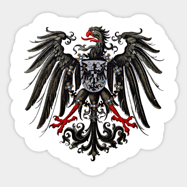 German Imperial Eagle Sticker by blackroserelicsshop@gmail.com